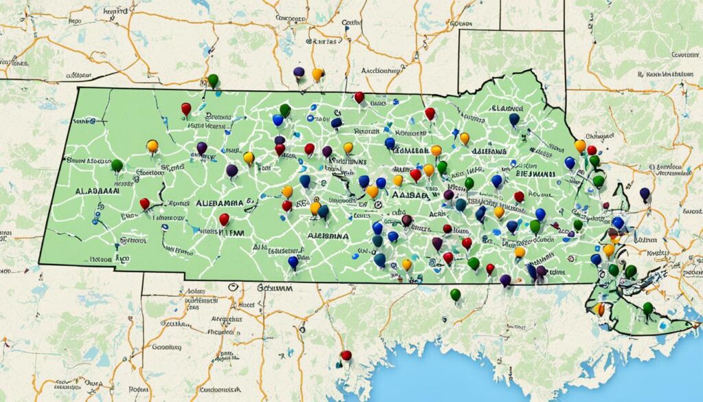 Tiny House Locations in Alabama