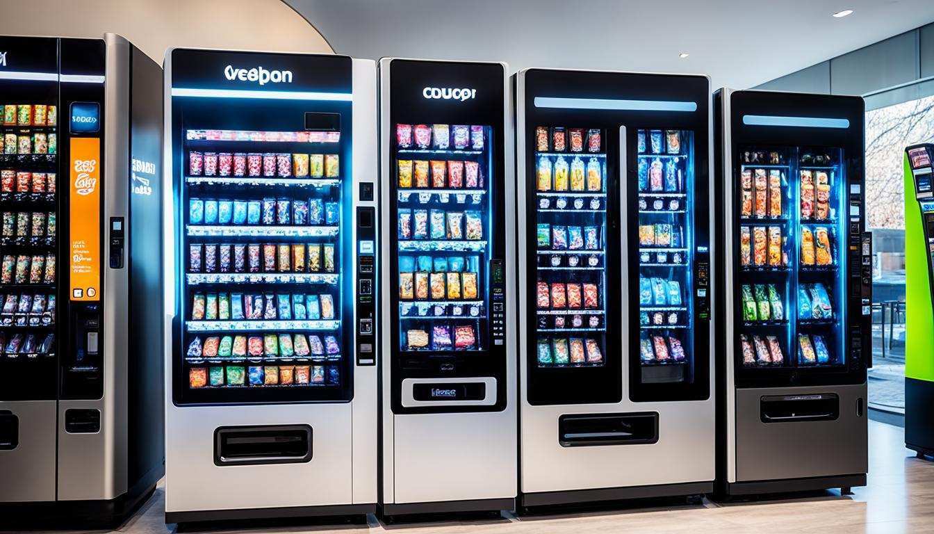 automatic products vending machines