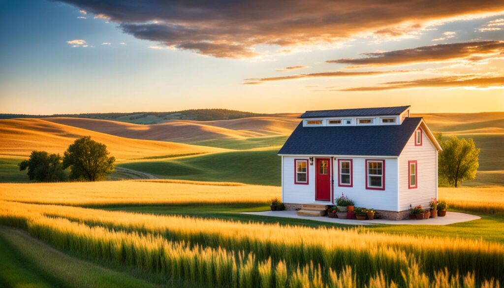 tiny house living in Nebraska