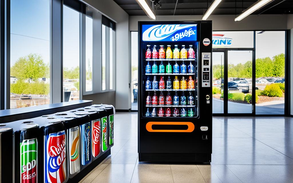 Soda vending machine