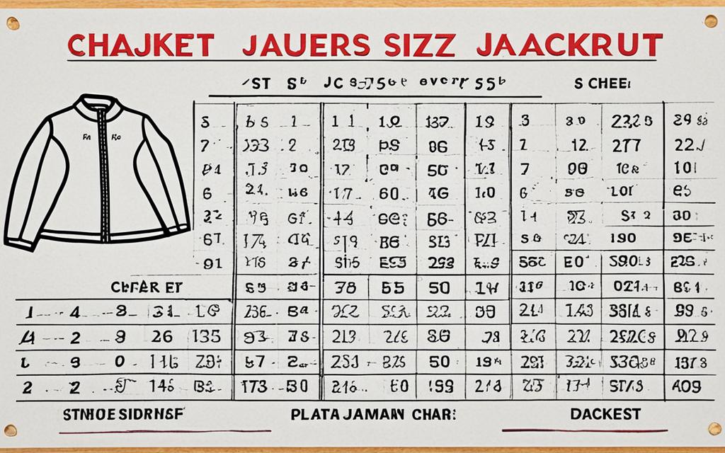 jacket size chart