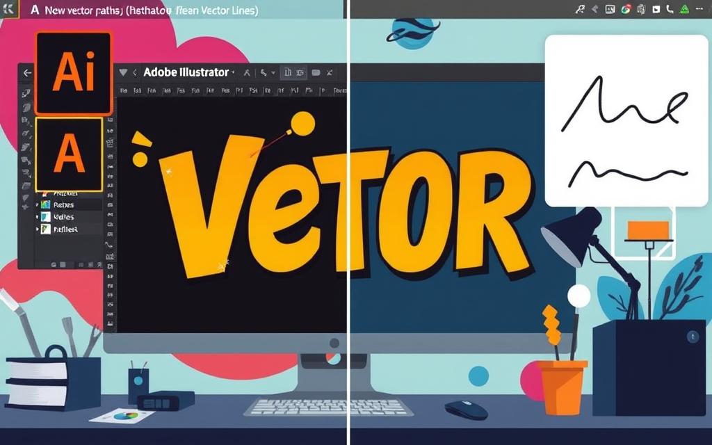 vectorize text in Illustrator